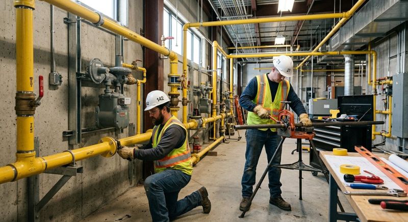Commercial Gas Piping in Sacramento, CA